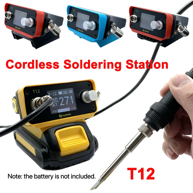 70W T12 Cordless Soldering Station Solder Iron for Makita/Bosch/Dewalt
