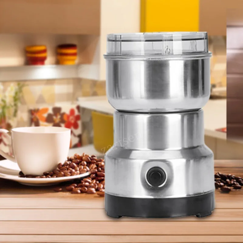 Coffee Grinder Electric Grinder Multi-functional EU Plug 150W Coffee Grinder Stainless Electric Herbs/Spices/Nuts/Grains/Coffee Bean Grinding