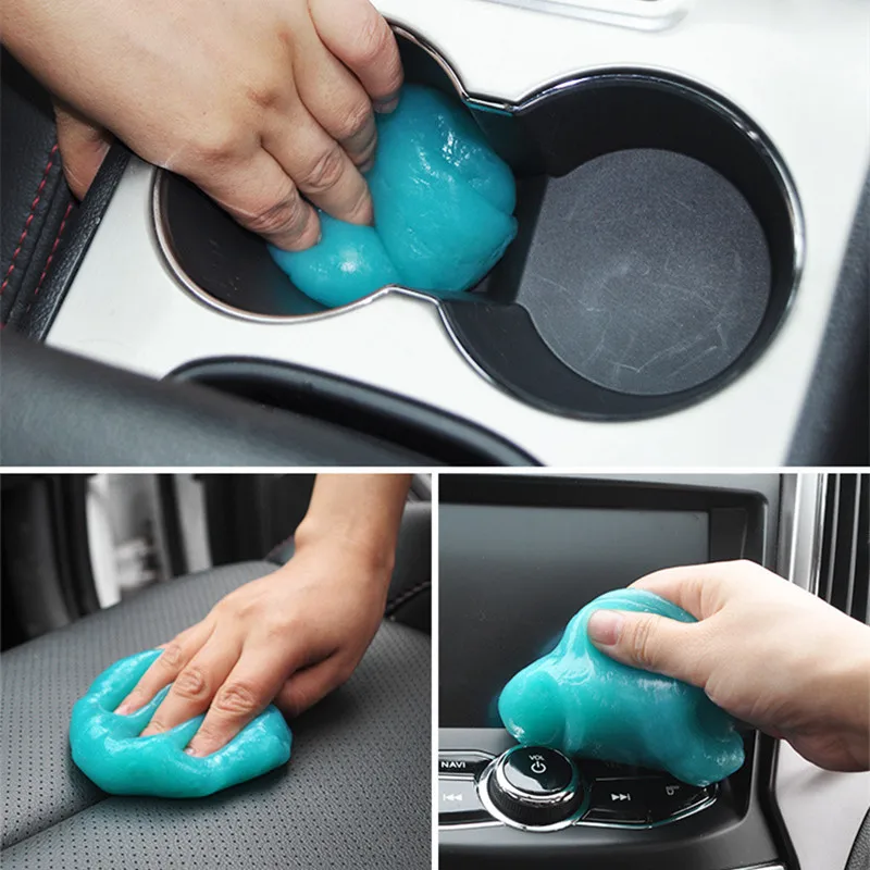 Car Interior Magic Dust Cleaner Gel Air Outlet Vacuum Mud Compound Dust Remover Cleaning Clay for Phone Laptop Computer Keyboard