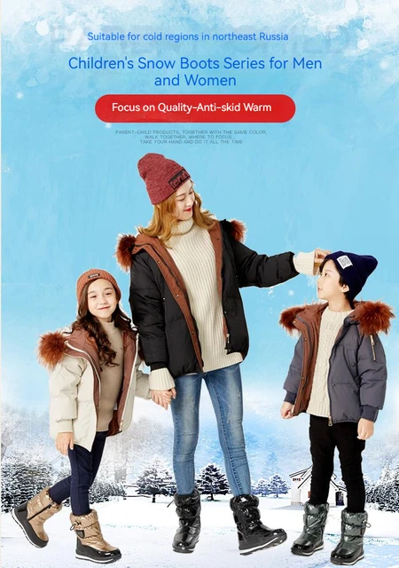 Stivali Da Neve Bambini | Impermeabili E Caldi | Con Lana E Suola Antiscivolo | Per Inverno E Escursionismo - Foto 9