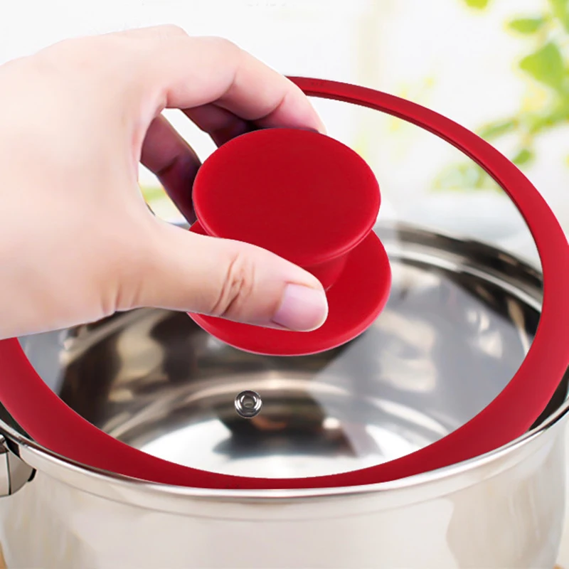 Pot Lid Handle Pot Lid Knob Silicone Pot Lid Knob Handle Universal Replacement Kitchen Cookware Cover Knobs Pan Lid Kitchenware Accessories