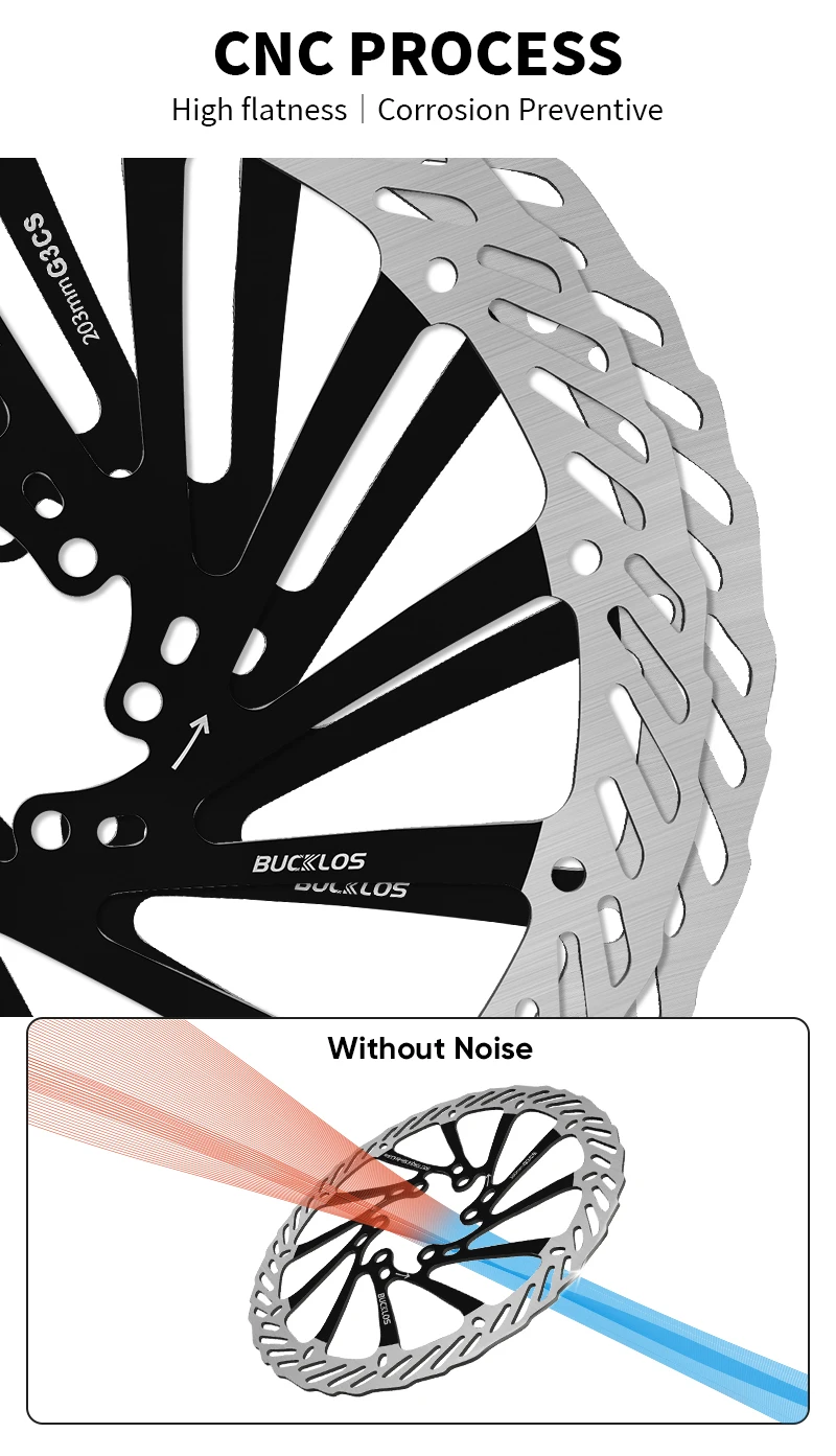 2PC G3 Bicycle Brake Rotors 160/180/203mm MTB Disc Brakes Rotor Road Mountain B