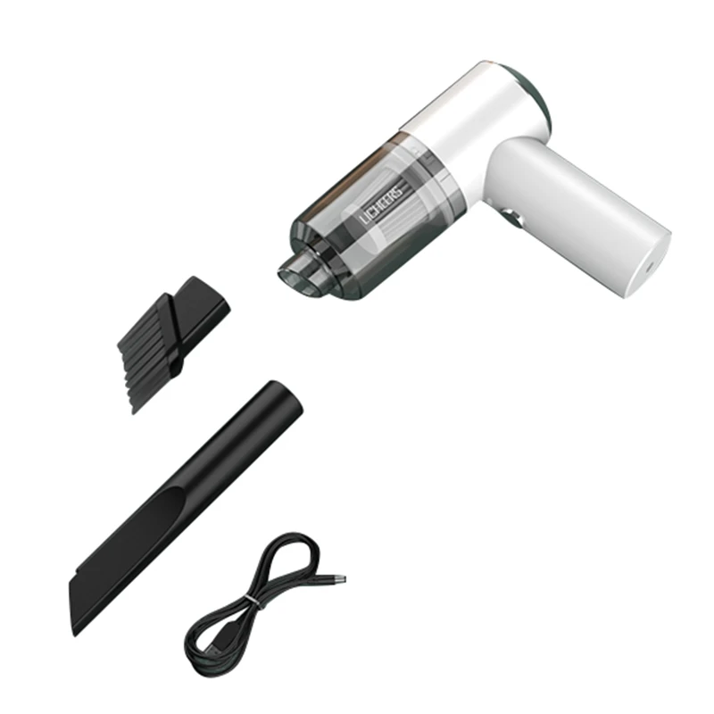 

Беспроводной автомобильный мини-пылесос Licheers, Мощное всасывание, 3500 па, портативный ручной автомобильный пылесос для офиса, дома и автомобиля