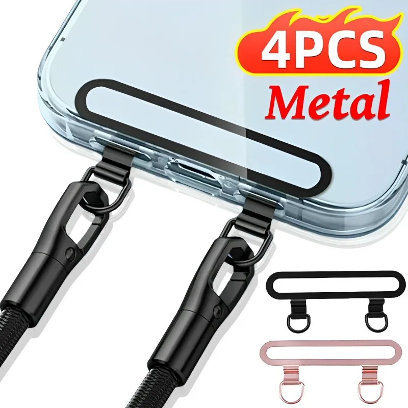 Ultra-Thin Stainless Steel Phone Tether Tab and Lanyard Clip