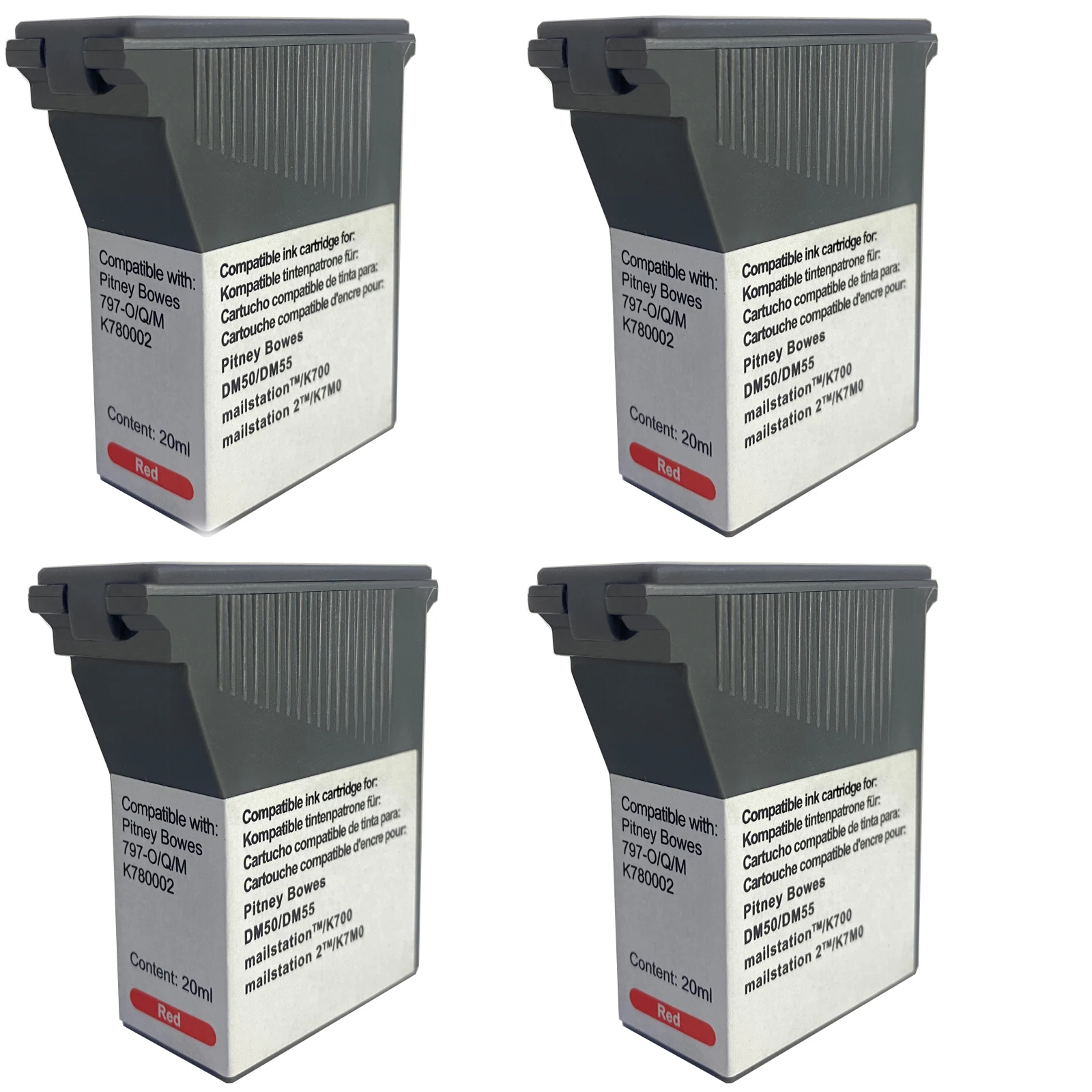 

797-0 Ink Compatible Red Postage Meter Ink For Pitney Bowes DM50 DM55 K700 DM50I DM55I K722 K721 K780002 K780001 Mailstation