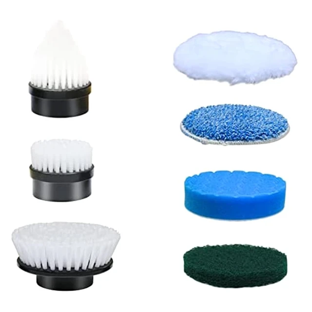 3-Pack Hurricane Spin Scrubber Replacement Heads White