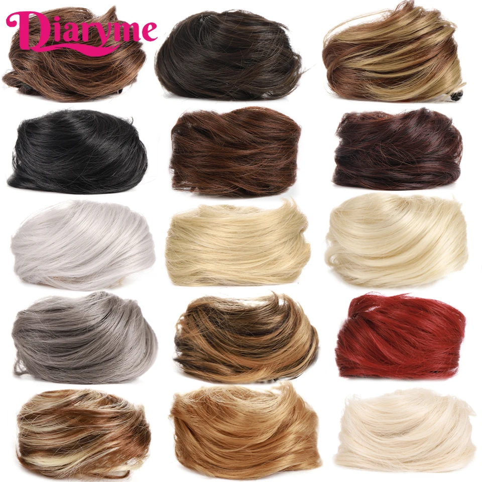 Synthetic Claw Hair Bun Straight Updo Hair Chignon Hairpiece Hair Clips For Hair Cosplay Hair Accessories Woman Clip-on hair Bun