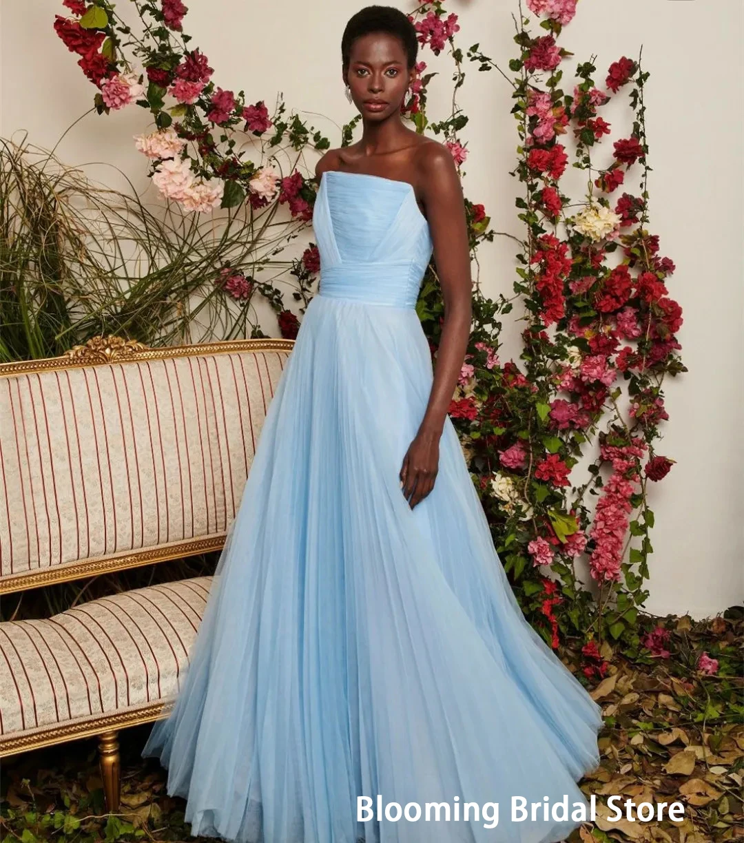 

Classic Evening Dress Tulle Long فساتين مناسبة حسب الطلب Sweep Train A-Line Dress for Women فستاتين سهرة فاخرة 2023