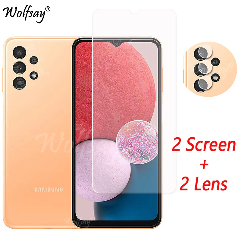 Obiettivo Della Fotocamera Per Samsung Galaxy A13 Proteggi Schermo In Vetro Temperato Per Samsung A13 A23 A52S A12 A22S Vetro Per Samsung A13 Glass