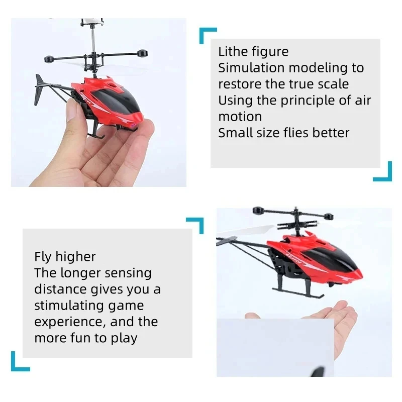 Mini Drone Remote Control Drone Remote Control Helicopter Mini Helicopter Toys Rechargeable Fall-resistant RC Drone Children Toys