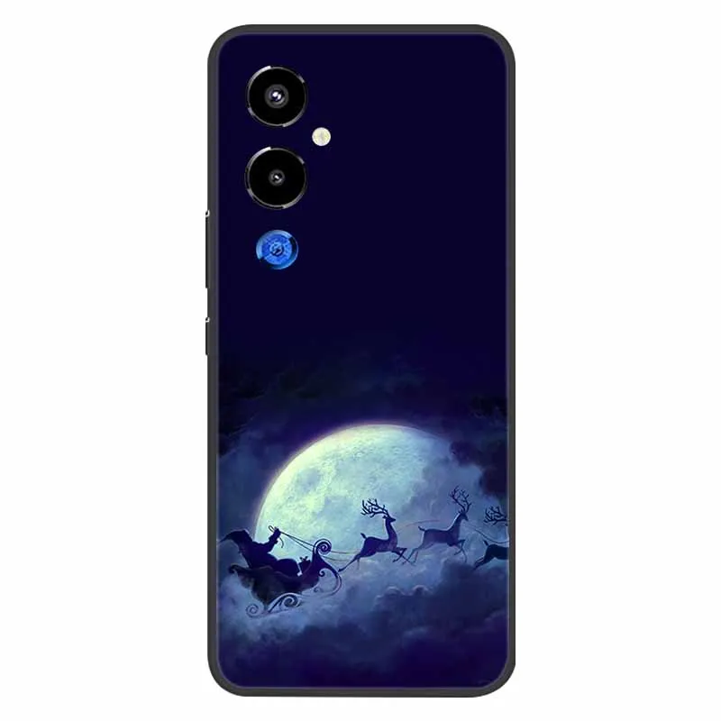 Christmas Silicone Soft TPU Phone Case - Festive Holiday Gift Cover
