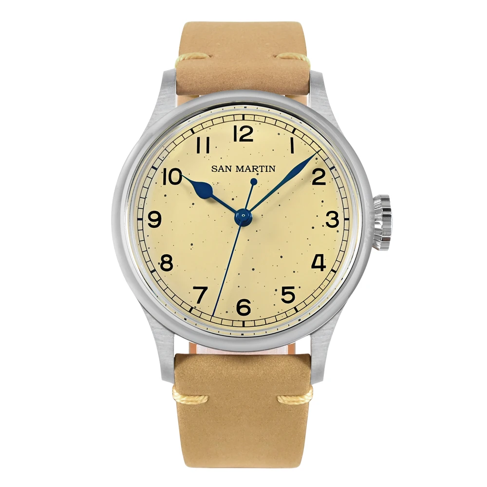 San Martin, orologio automatico in bronzo con vetro zaffiro, resistente all'acqua fino a 500 m, 45 mm