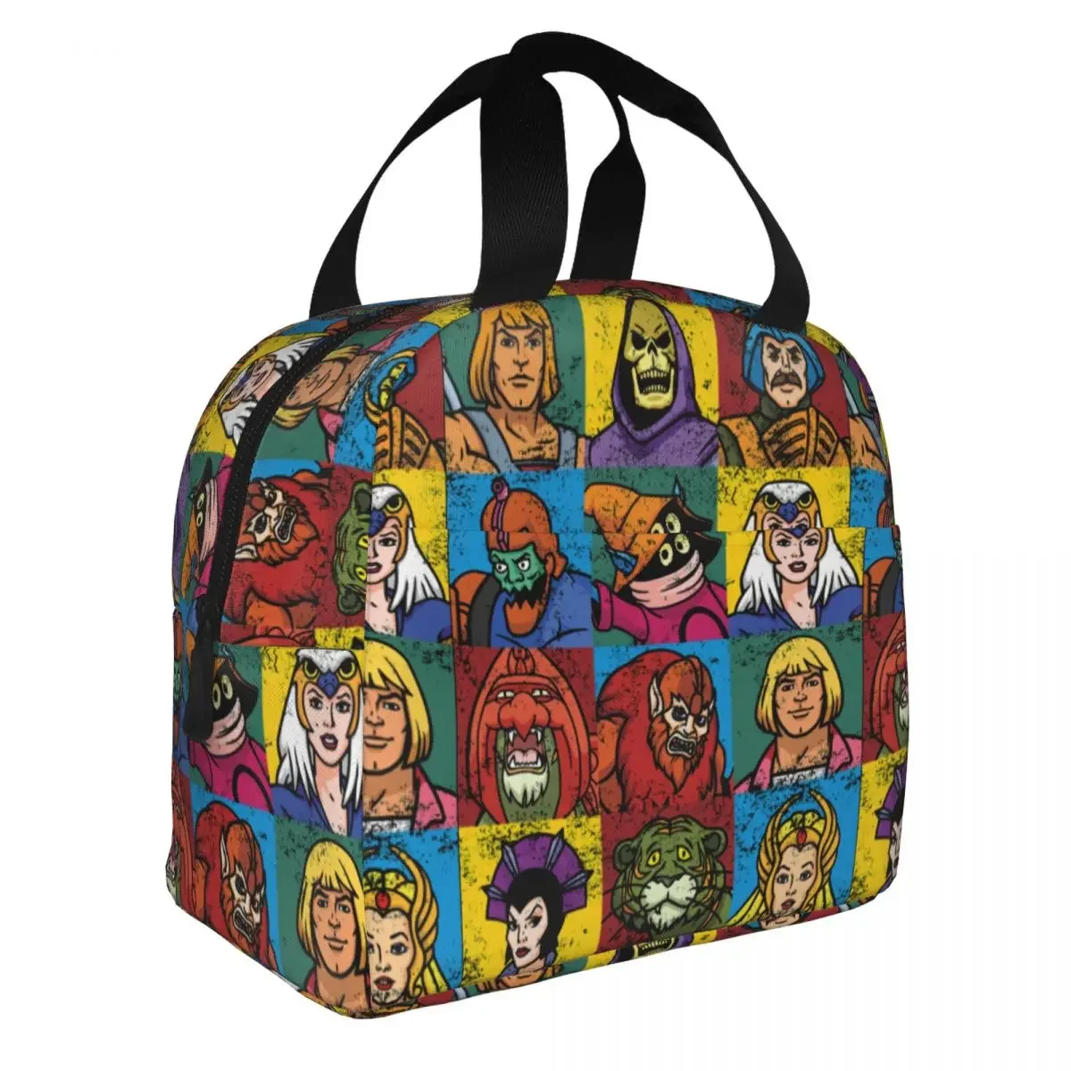 

He-Man And Friends Insulated Lunch Bags Cooler Bag Meal Container The Masters of the Universe Retro Leakproof Tote Lunch Box