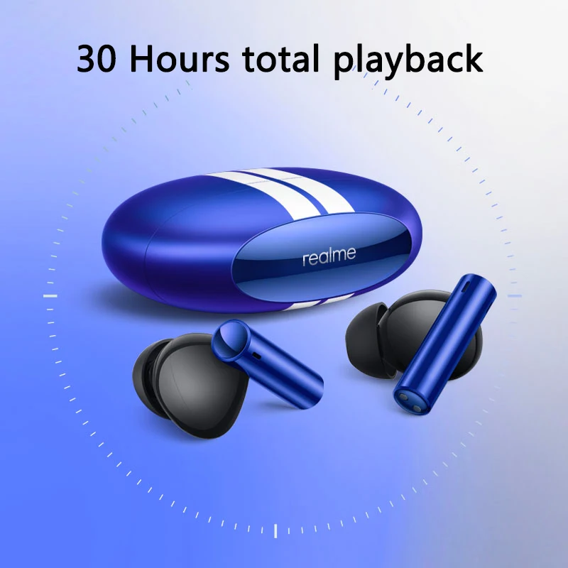 Realme-air Fone de Ouvido de Longa Duração da Bateria Fone de Ouvido com Cancelamento de Ruído Ativo Ipx5 Impermeável Versão Global Bluetooth 5.2 42db - Image 5