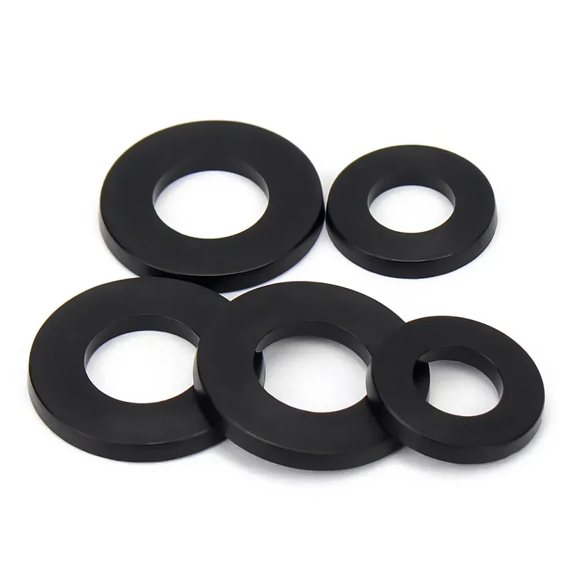 Plastic Washers M2 M3 M24 Black nylon gasket plastic flat gasket washer insulation screw round high temperature resistant