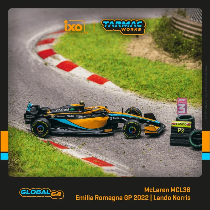 

(Pre-order) Tarmac Works 1:64 McLaren MCL36 Emilia Romagna Grand Prix 2022 Diecast Model Car