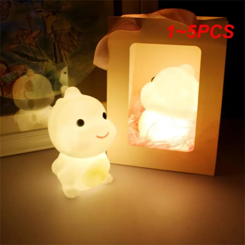 

1~5PCS Illumination Small Dinosaur Ornaments Lighting Portable Night Light Cartoon Home Furnishing Practical Led Gifts Bedroom