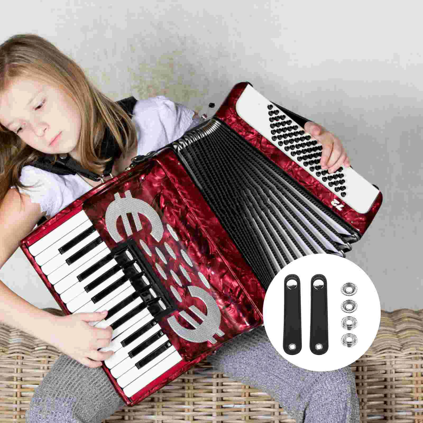 Bellows Buckle Belt Faux Accordion Straps Universal Bellows Belt With Buckles gan Belts Accessories For Accordion 2 Pcs