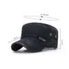Men  Denim Baseball Cap Cotton Cadet Hat  Breathable Flat Adjustable Cap 6