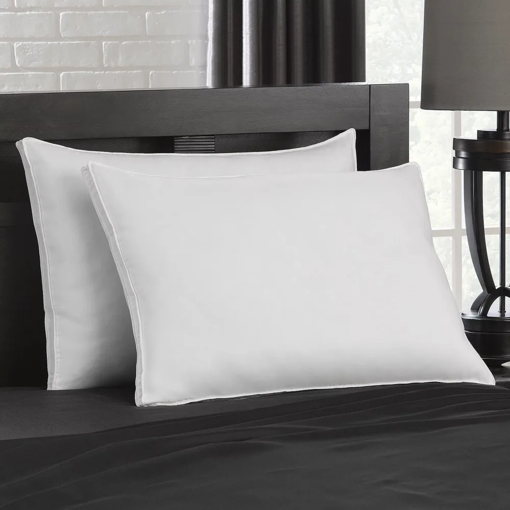 

Ella Jayne Gusseted Firm Plush Down Alternative Side/Back Sleeper Pillow, Set of 2- Standard