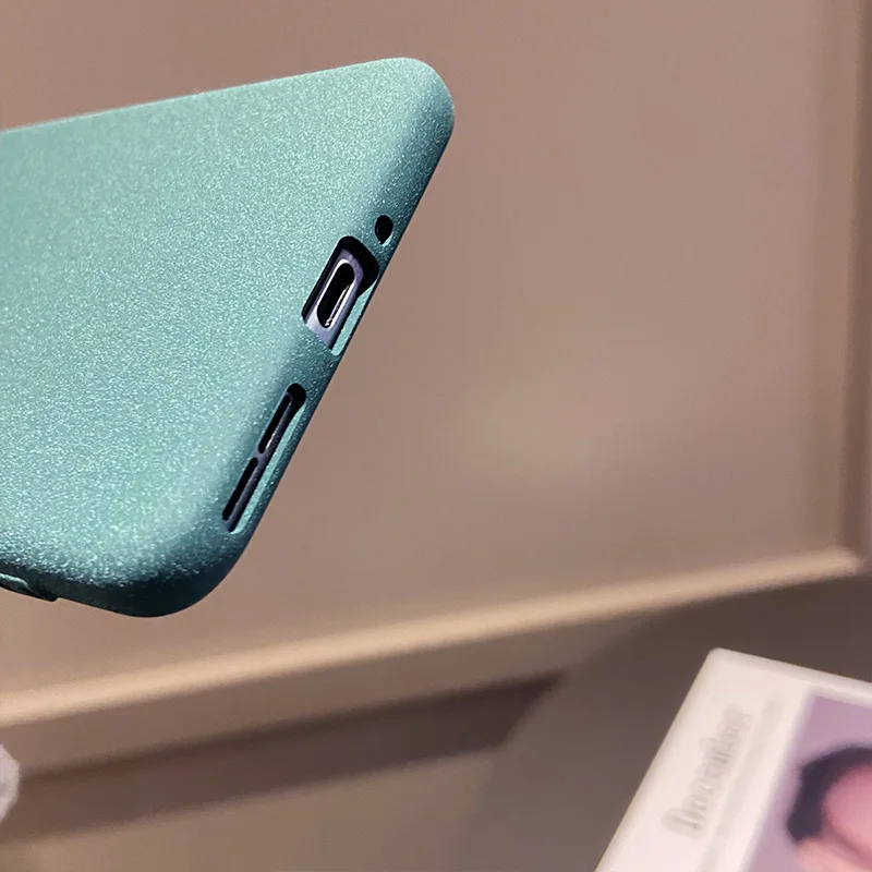 Ultra-Thin Soft Silicone Sand Case with Camera Protector