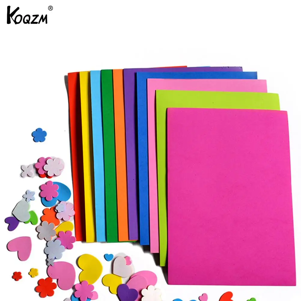 

10Pcs/Pack EVA Foam Sheets Handmade Paper Fun Kids Craft Gift