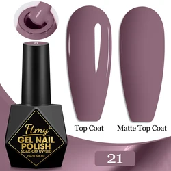 Color Gel Polish Set - Popular Series, 7ml, Vibrant Manicure Collection with Smooth Texture, UV LED Soak Off Semi - Permanent Nail Art (Plum)