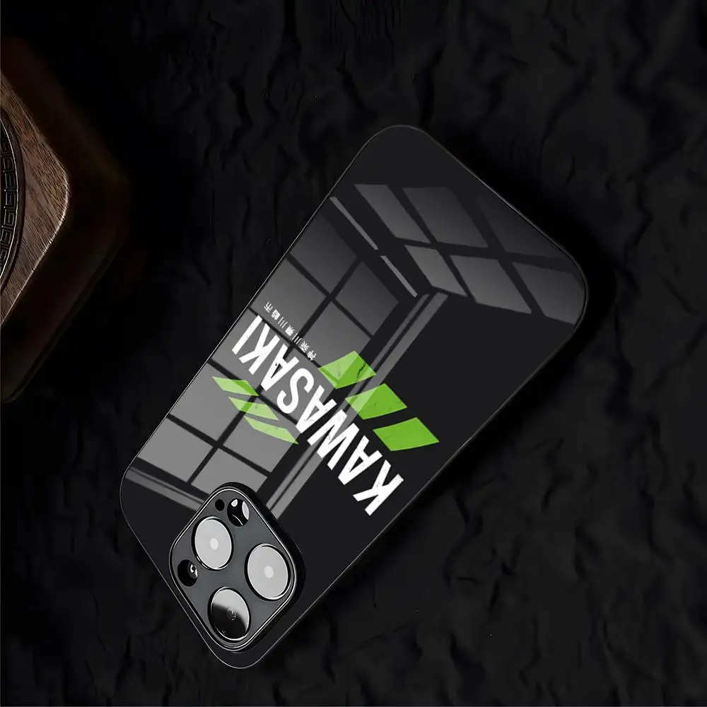 Kawasaki Ninja Logo Glass Phone Case