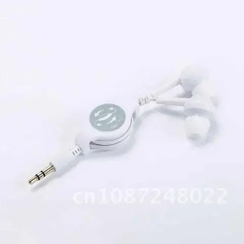 

Automatic Stretchable Cable in-Ear Earphone Headphone Headset, Portable Earphone, Straight Insert