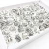 10/20/30/50/100pcs Mens Rings Animal Snake Skull Fashion Jewelry For Women Party Gift Gothic Punk Finger Accessories Wholesale 3