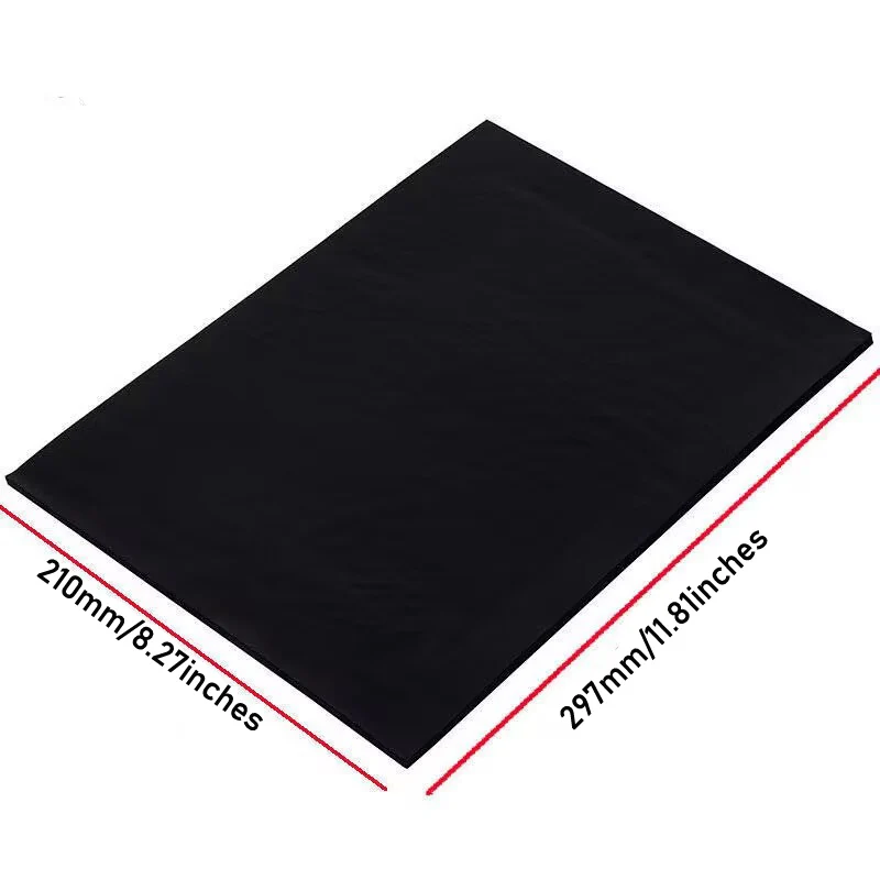 Formato A4, 30 pezzi, trasferimento, carta carbone, modelli di disegno di colore nero - immagine 3