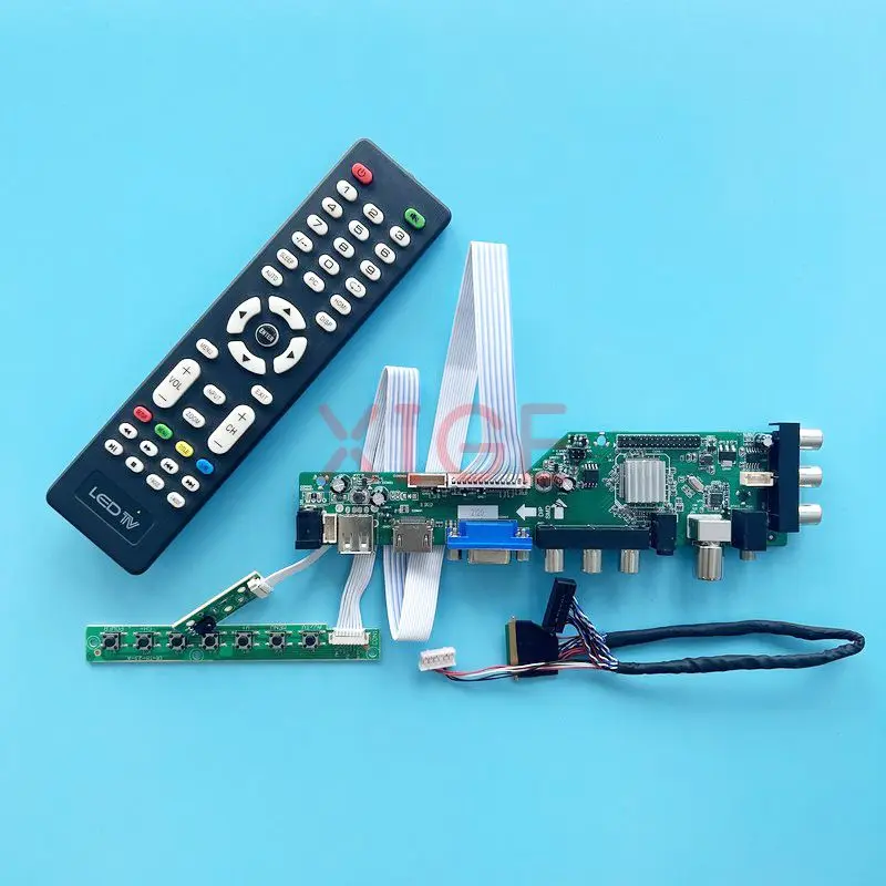 

Driver Controller Board Fit LP116WH1 LP116WH2 LP116WH6 11.6" Kit USB+DHMI+VGA+2AV Screen DVB Digital Signal 1366*768 40-Pin LVDS