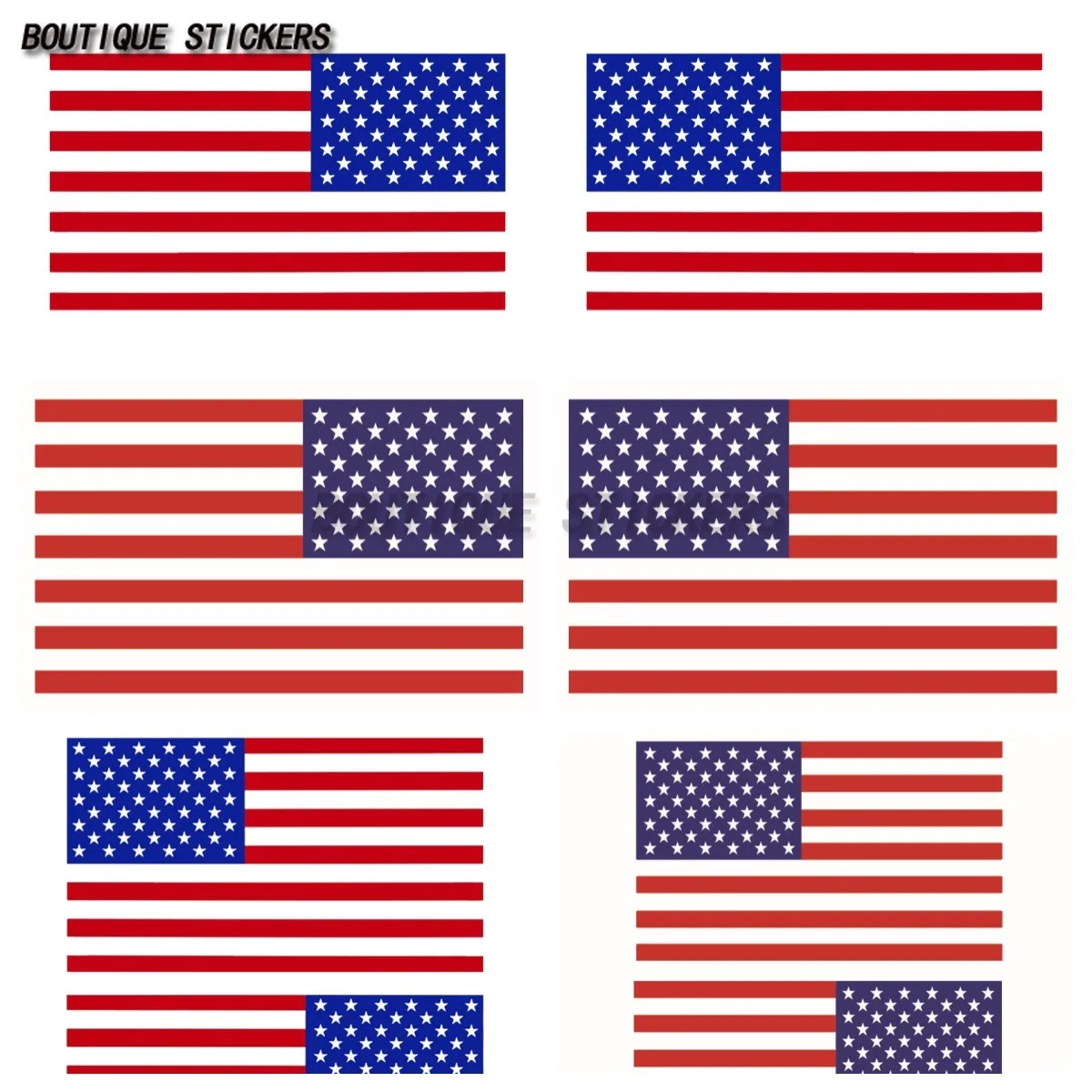 

Exquisite American Flag Car Decal Waterproof PVC Decal Car Window Bumper Motorcycle Refrigerator Wall Laptop Computer Luggage