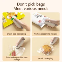 Sealing Machine Rechargable 2 In 1 Bag Mini Heat Sealer Storage Bag Plastic Package Snack Sealer Handheld Heat Sealer For Food 2