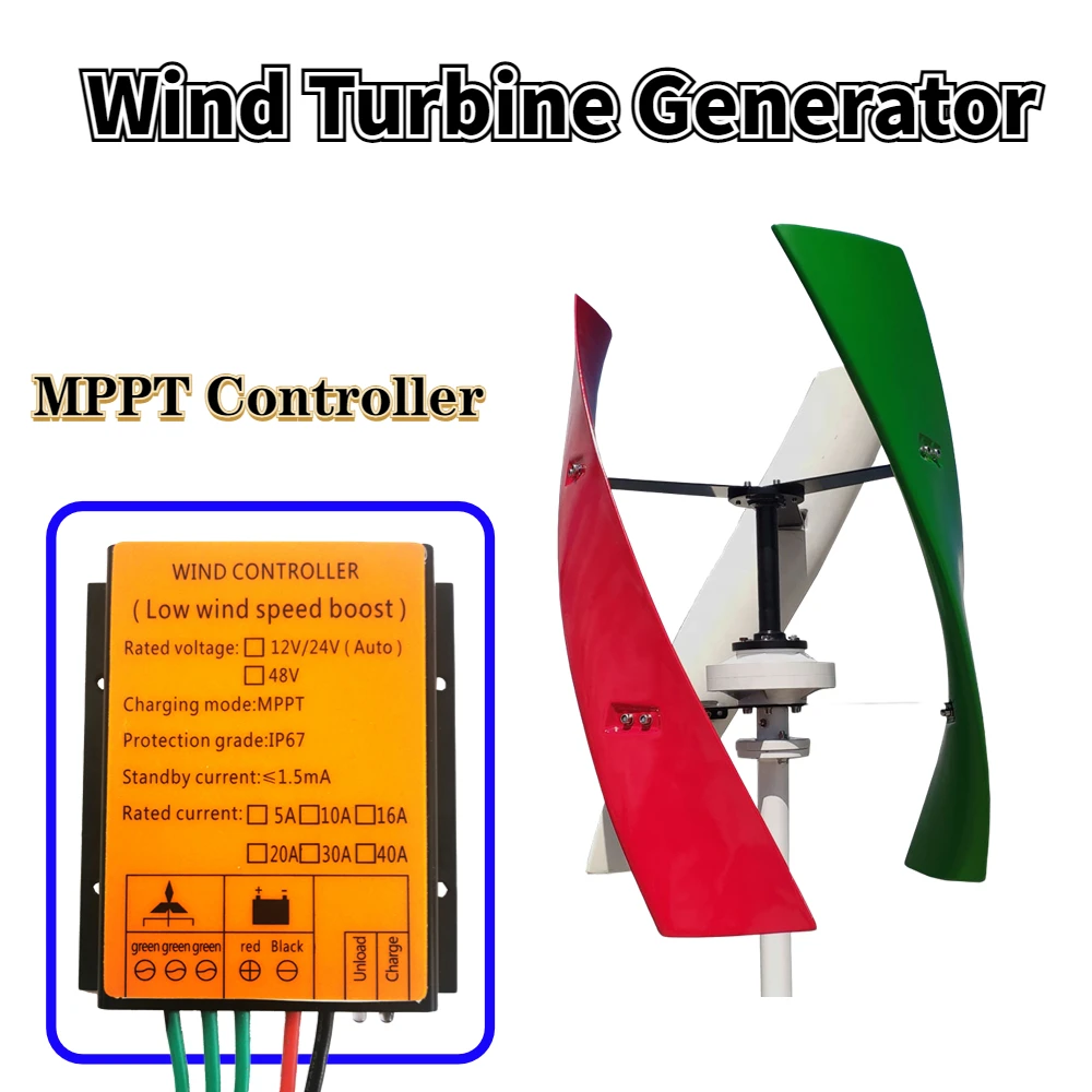 10A 20A 30A 40A 12V 24V 48V MPPT Charge Controller Regulator For Wind Turbine Generator Windmill Alternator Battery Charger solar charge controller wind turbine charge controller