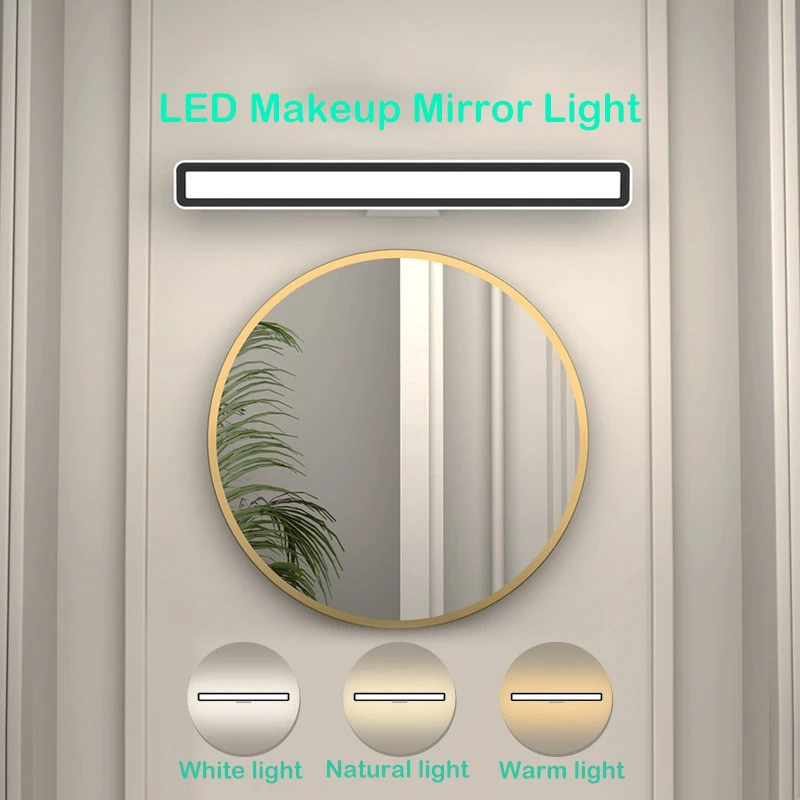 LED Vanity Lights 6W USB Rechargeable Makeup Mirror Light Stepless Dimming Hanging Magnetic Bedroom Night Reading Table Lamps