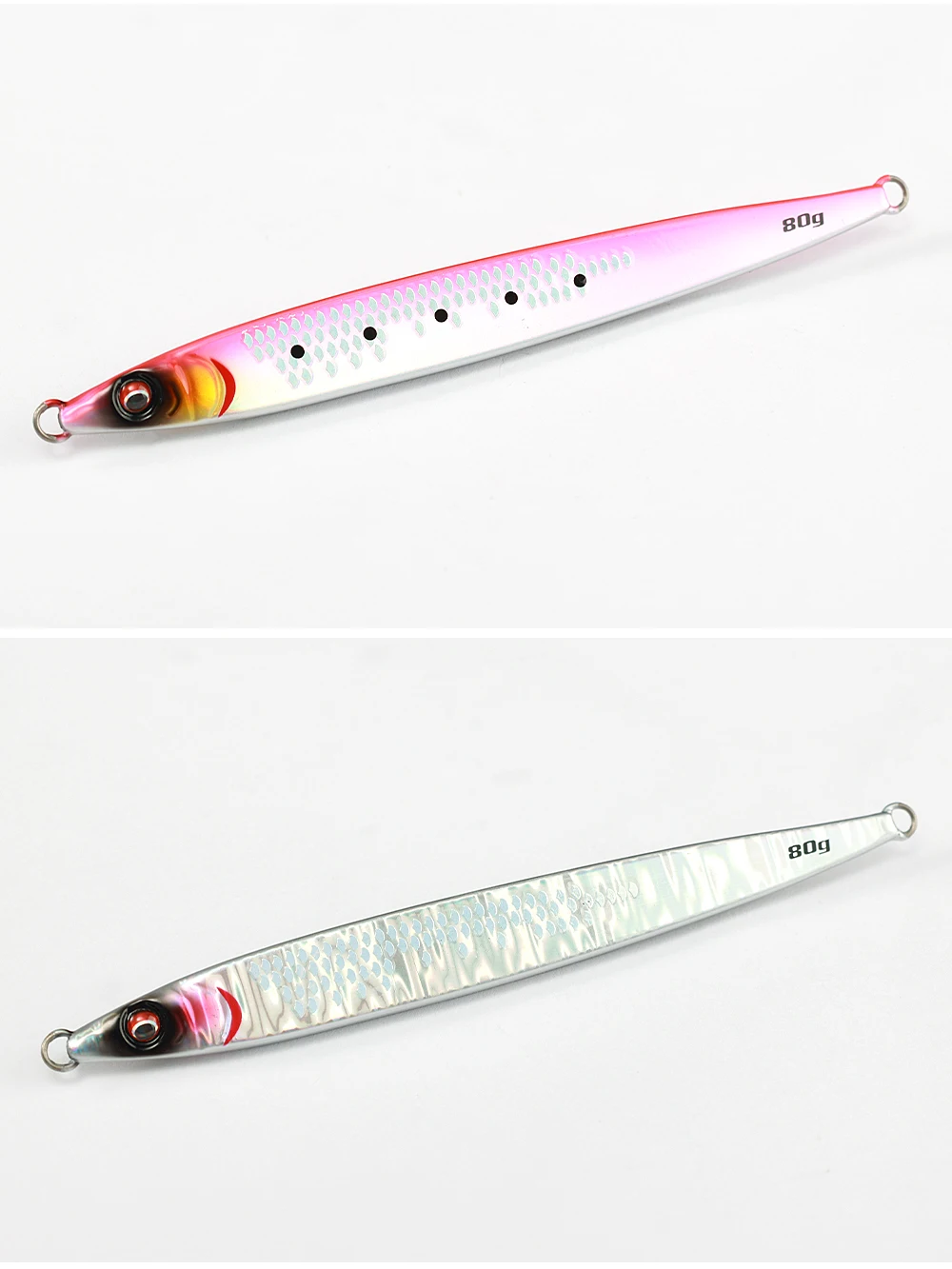 JIGGING PRO Sardine Slider Jig 40g 60g 80g 100g Weitwurf-Metallköder für Küstenangeln im Meerwasser auf Königsfisch und Bernsteinmakrele – Detail 9