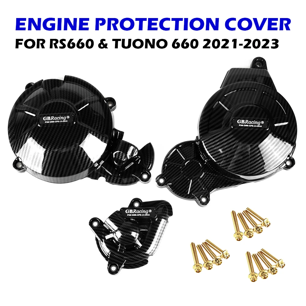 Motorcycles Engine Cover Protection Case For Case GB Racing For Aprilia RS660 TUONO 660-GBRacing Engine Covers