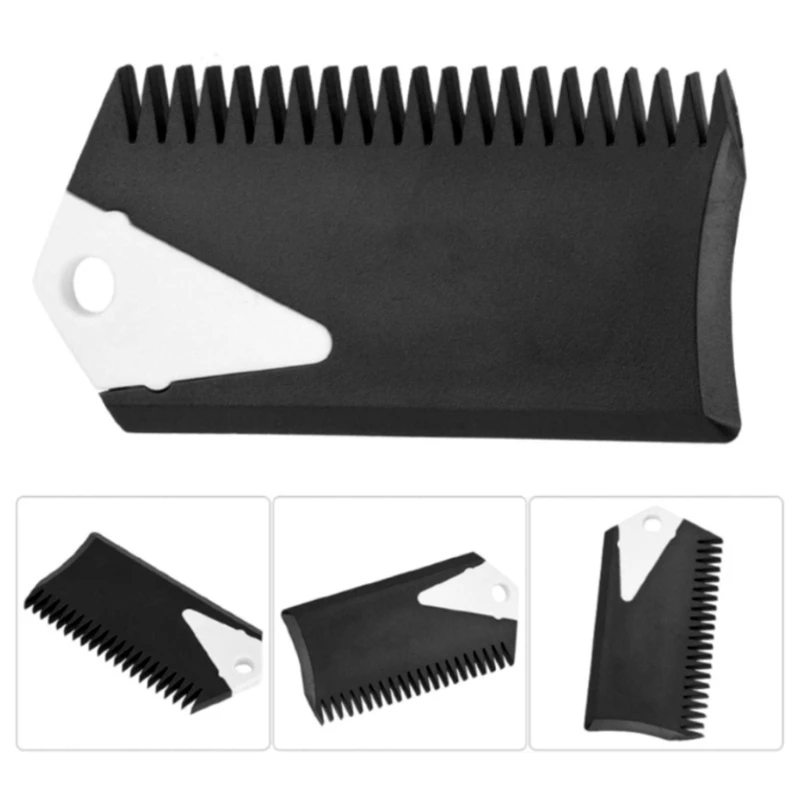 Surfboard Wax Comb with Fins Key NonSlip Plastic Wax Scraping Comb Scraper Scraping Remover Maintenance Tool