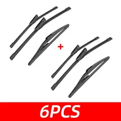 Car Wiper Blades - Front & Rear Auto Accessories, Multi - Pack Options (6 PCS)