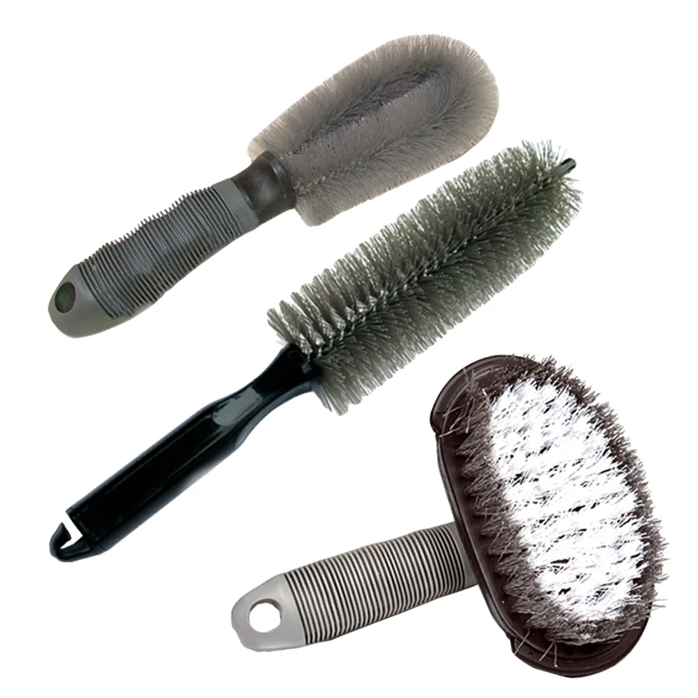 

in Easy Reach Multipurpose Wheel Soft Bristle Brush Set Rim Bumper Vent Tire Cleaning Tool for Car Truck Bicycle A30