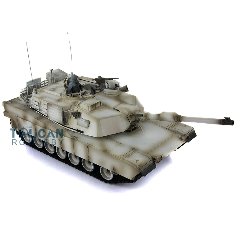 2.4Ghz 7.0 Heng Long 1/16 Snow Plastic Ver M1A2 Abrams RTR RC Tank 3918 Model TH17824-SMT4 4