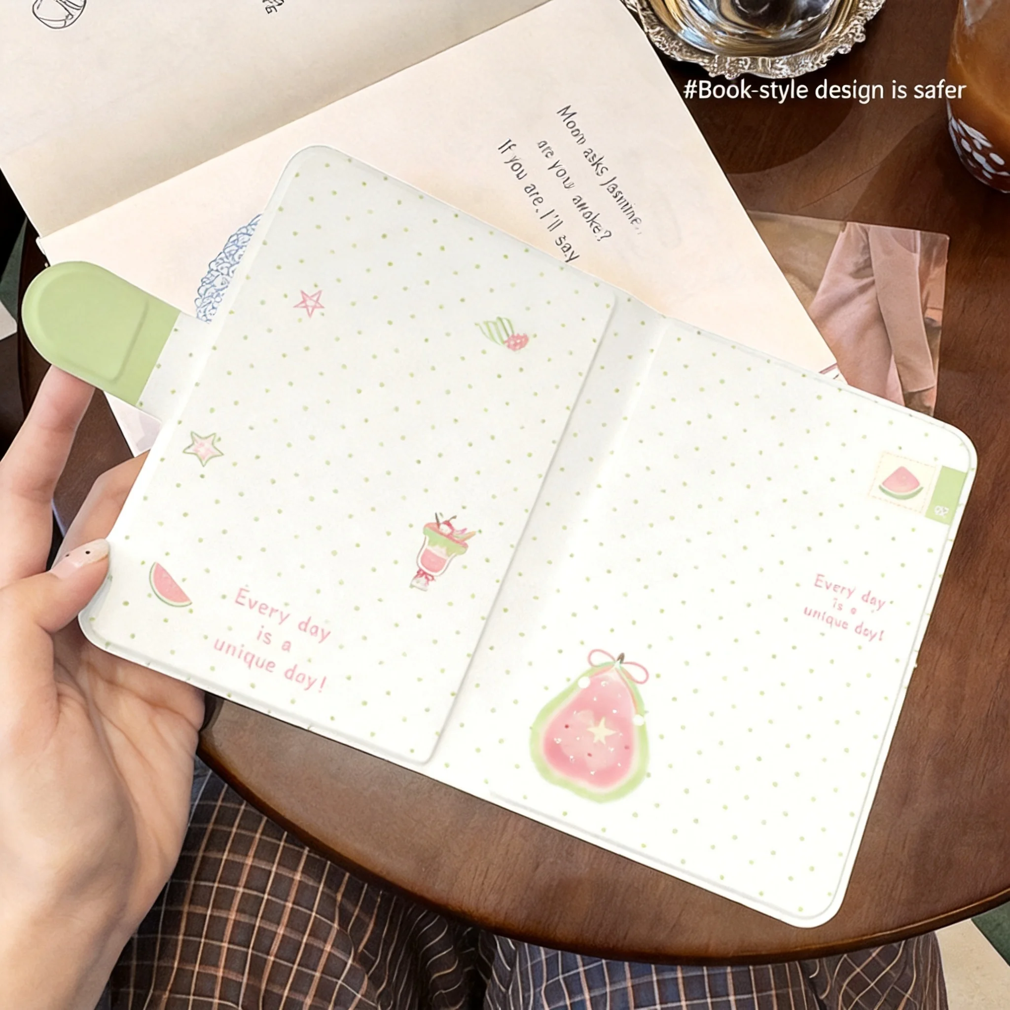 Premium Detachable Magnetic Book Cover with Magnetic Buckle
