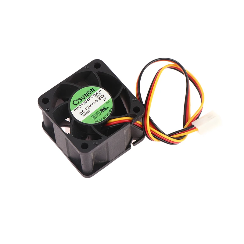 New 2/3PIN Fan For PMD1204PQBX-A 4CM 4028 12V 6.8W High- Speed Server Fans 4028 Mute Switch Small Cooling Fan 40*40*28mm