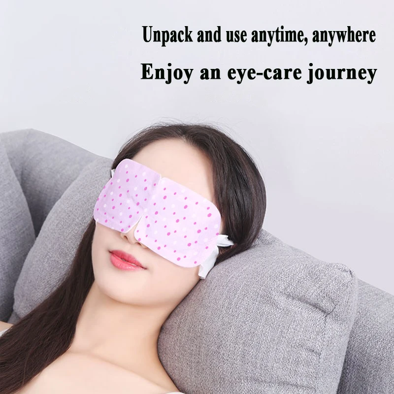 Floral Steam Eye Mask for Soothing Eye Fatigue 41°C Thermal Compress with Essential Oil Extracts for Gentle Eye Care Universal