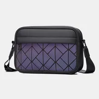 2025 nouvelle mode couleur losange modèle femmes hommes bandoulière sac à bandoulière élégant marque trajet sacs à main sac de messager décontracté 1