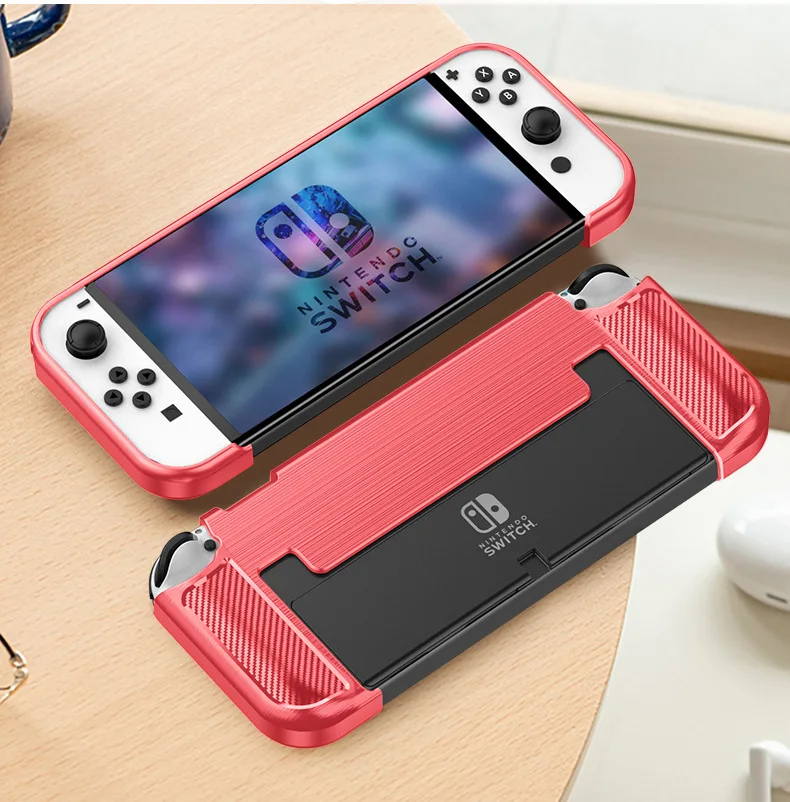 Guscio Protettivo Heystop Oled Per Modello Nintendo Switch, Custodia In Tpu Custodia Protettiva Lucida Per Console Di Gioco Per Oled Nintendo Switch