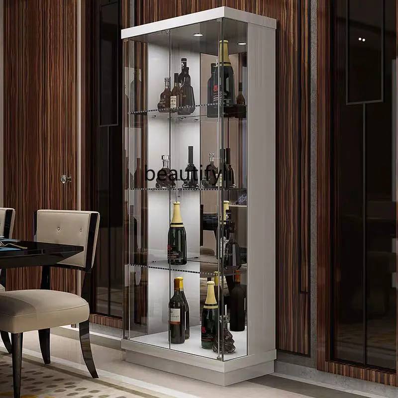 European-Style Glass Wine Cabinet 5