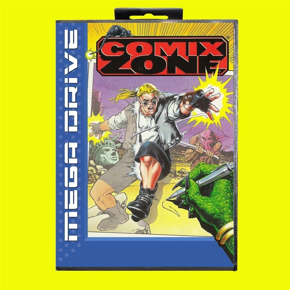 Comix Zone MD Game Card 16 Bit EUR Cover For Sega MegaDrive Genesis Video Game Console Cartridge