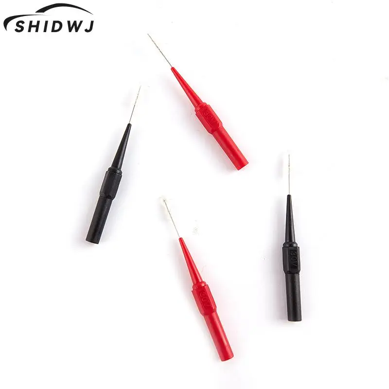 4Pcs 0.7MM 30V Diagnostic Tools Multimeter Test Lead Extention Back Piercing Needle Tip Probes Autotools Automotive Kit Machine automotive test probes